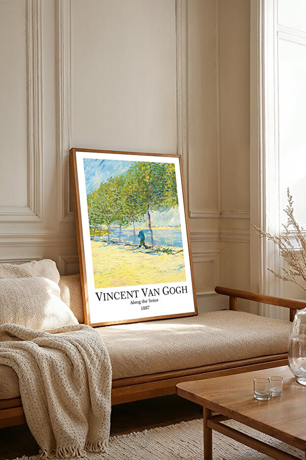 One Piece Wooden Framed Living Room Hall Kitchen Painting Van Gogh Paintings Tk2235