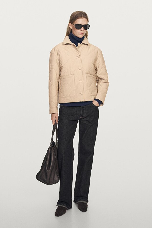 Dikiş detaylı ceket - 1