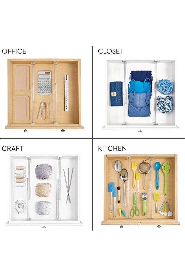 فواصل أدراج بلاستيكية قابلة للتعديل - 7