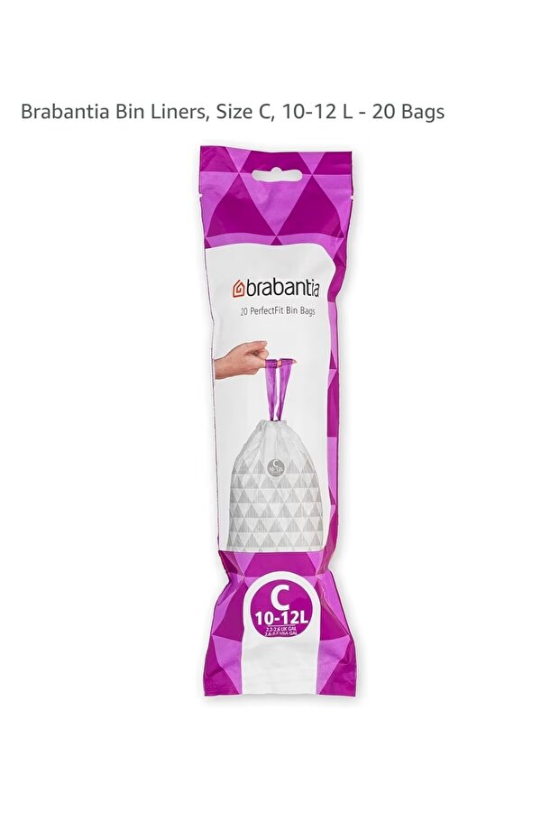Bin Liners, Size C, 10-12 L - 20 Bags