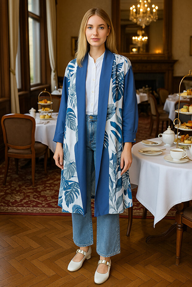 سترة كاب 6021 باللون الأزرق - 1