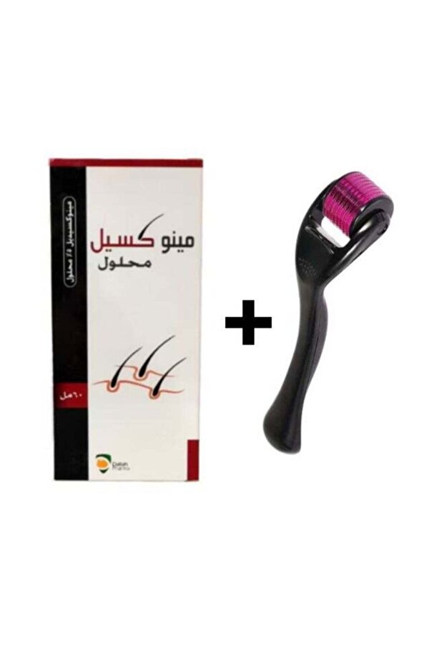 محلول مينوكسيل ٥٪ ٦٠ مل و بكرة علاج تجاعيد الوجه وتساقط الشعر