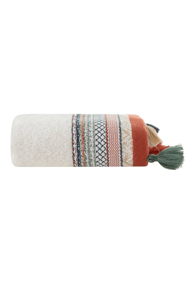Lisa Cream Tasseled Hand Towel 30X50 cm