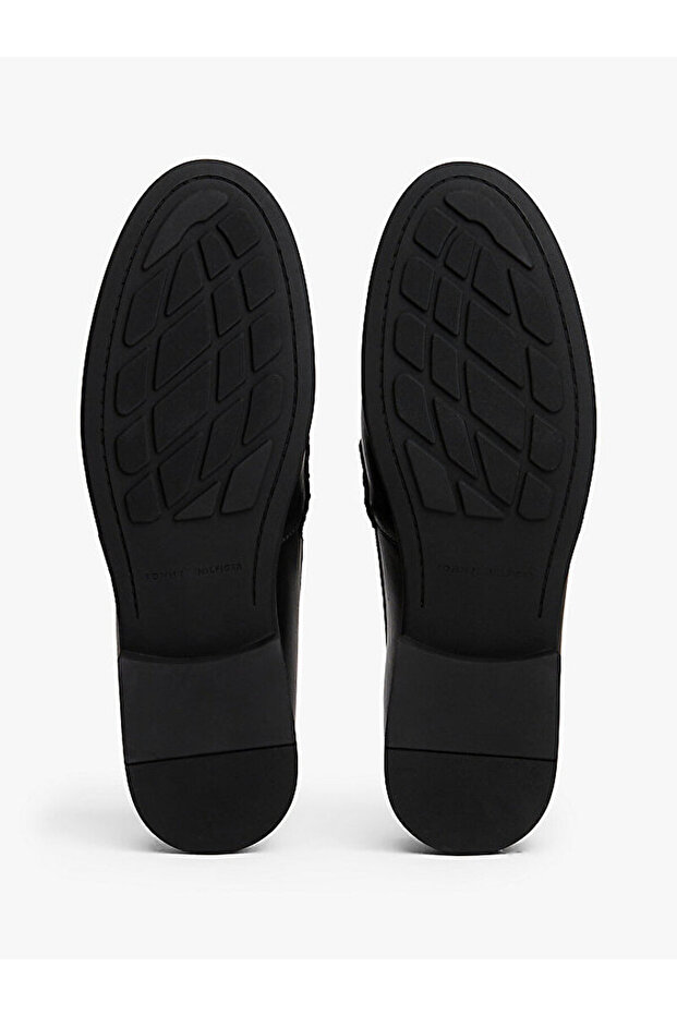 Leather TH Monogram Chain Loafers - 5