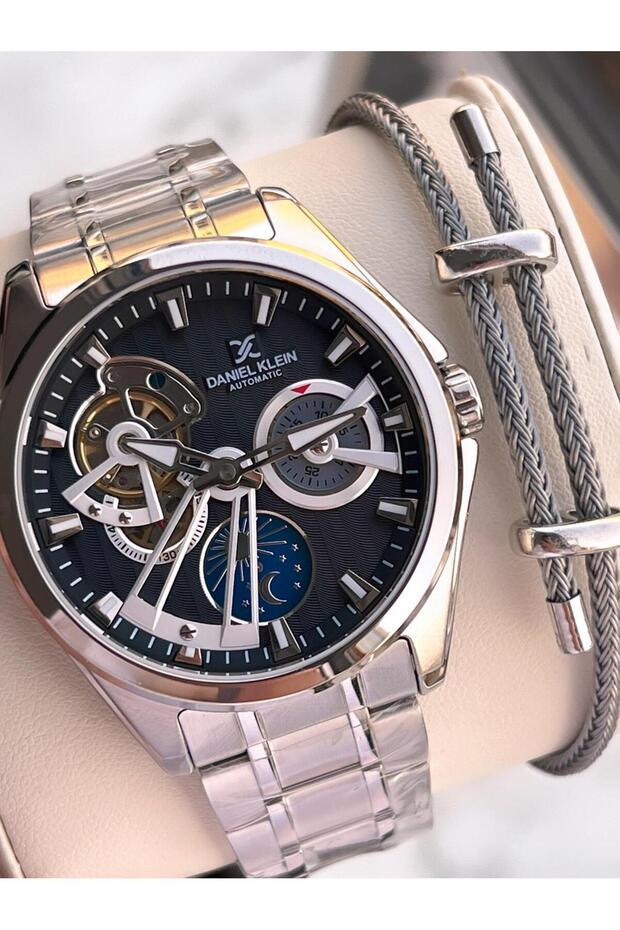 Men's Wristwatch with Automatic Mechanism Moonlight and Sun Dial 2 Years Warranty Otm.14048.2