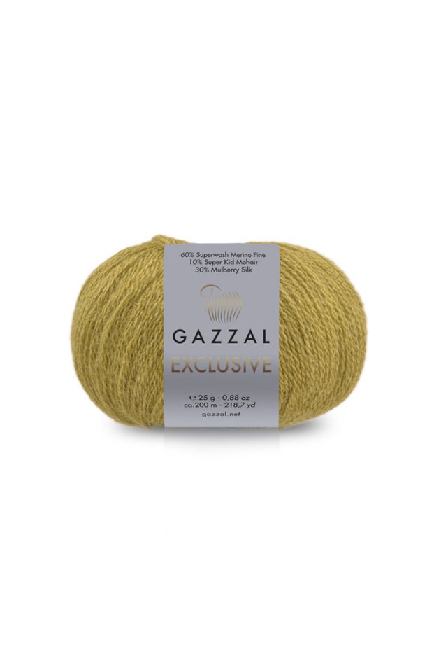 Exclusive 60% Superwash Merino 30% Silk 10% Kid Mohair Knitting Yarn – 25 g 200 M-9928-1 Pcs