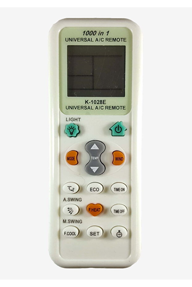 The K-1028E Universal Air Conditioning Remote Control with 1000 codes has the same functions as the original ( - 1