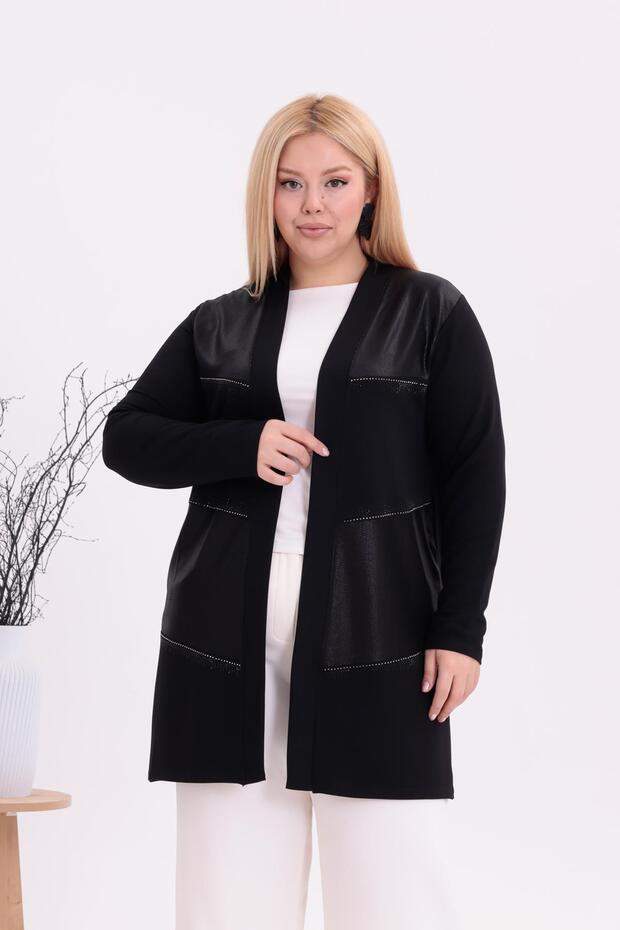 Plus Size Sparkly Cardigan