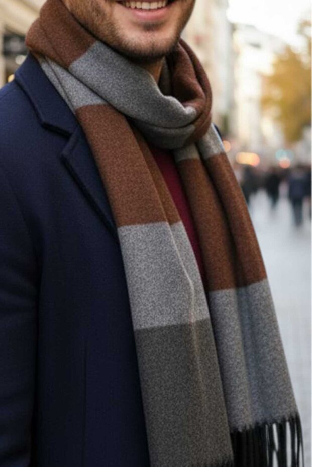 وشاح رجالي فاخر منقوش - 3