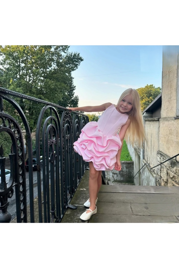 Bulut Model Kız Çocuk Elbisesi - 3