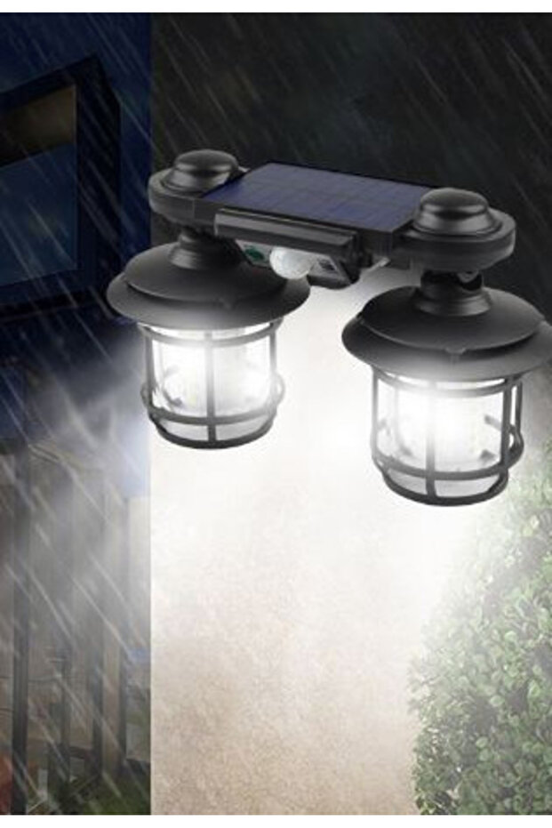 Double solar lantern 192 LED with motion sensor, remote control and support 30W code JD 2217 - 3