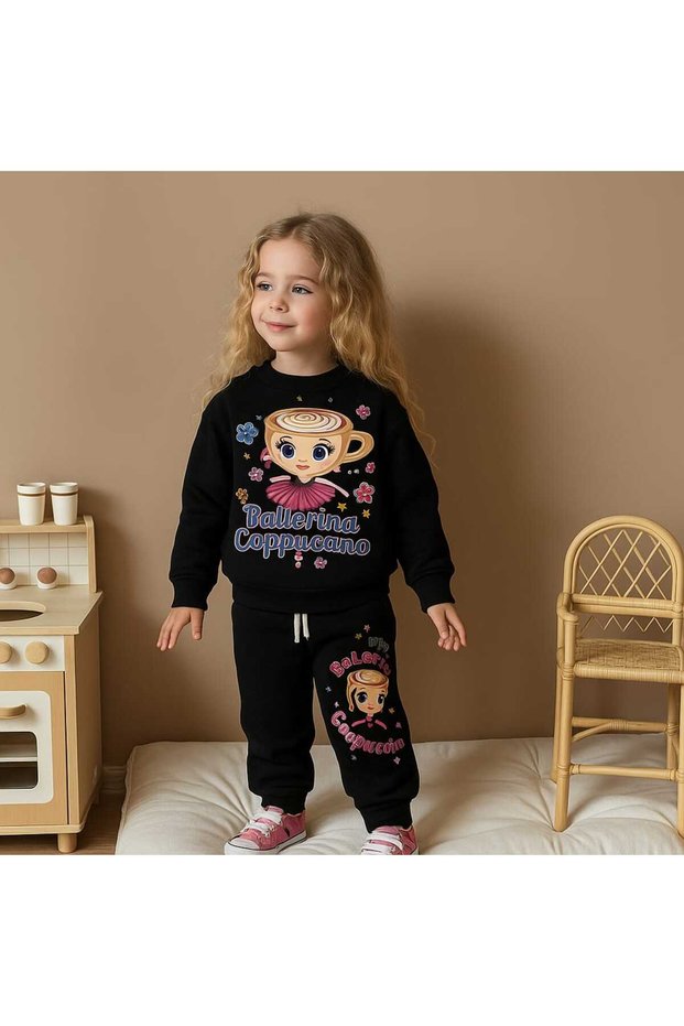Girls' 3-Thread 100% Cotton Jersey Colorful Tracksuit Set