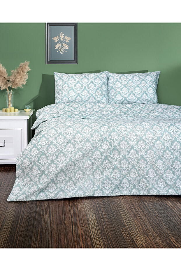 طقم غطاء لحاف مزدوج منقوش - 1