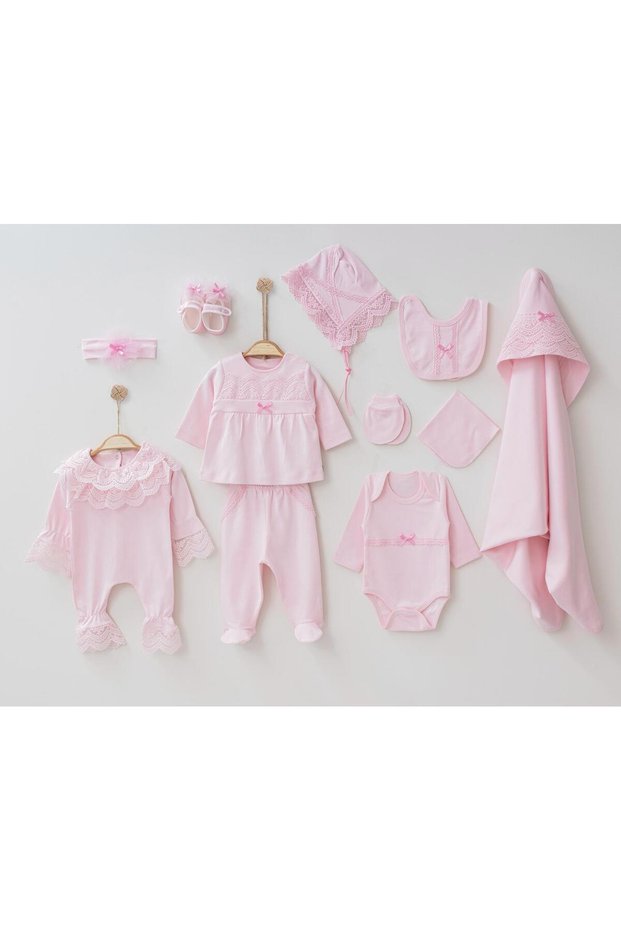 Newborn Premium Hospital Release Set of 11 – Stylish and Elegant with Lace Detailing