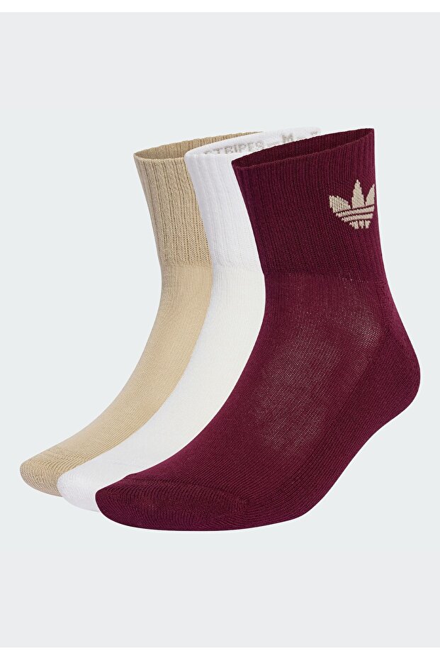 Mid-Cut Bilekli Çorap - 3 Çift - 8