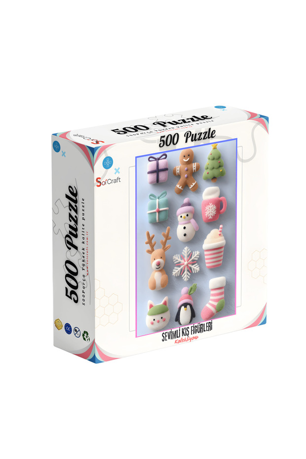 500 Piece Puzzle Cute Winter Figures Collection