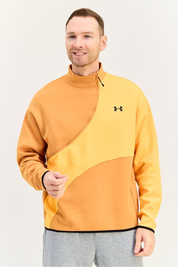 Men Loose Fit Long Sleeve Half Zip Outdoor Sweatshirt, Multicolor