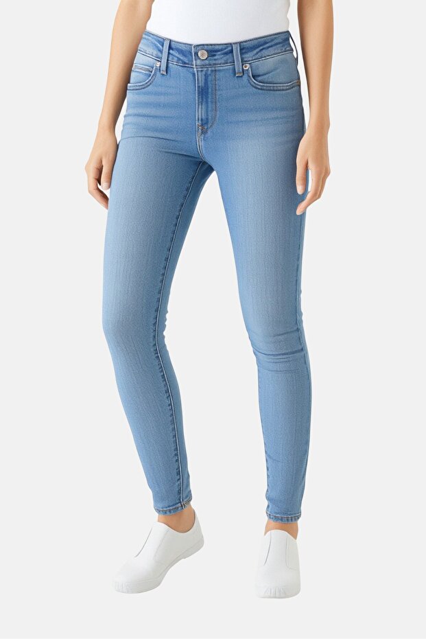 Women Skinny Fit Washed Stretchable Jeans, Blue