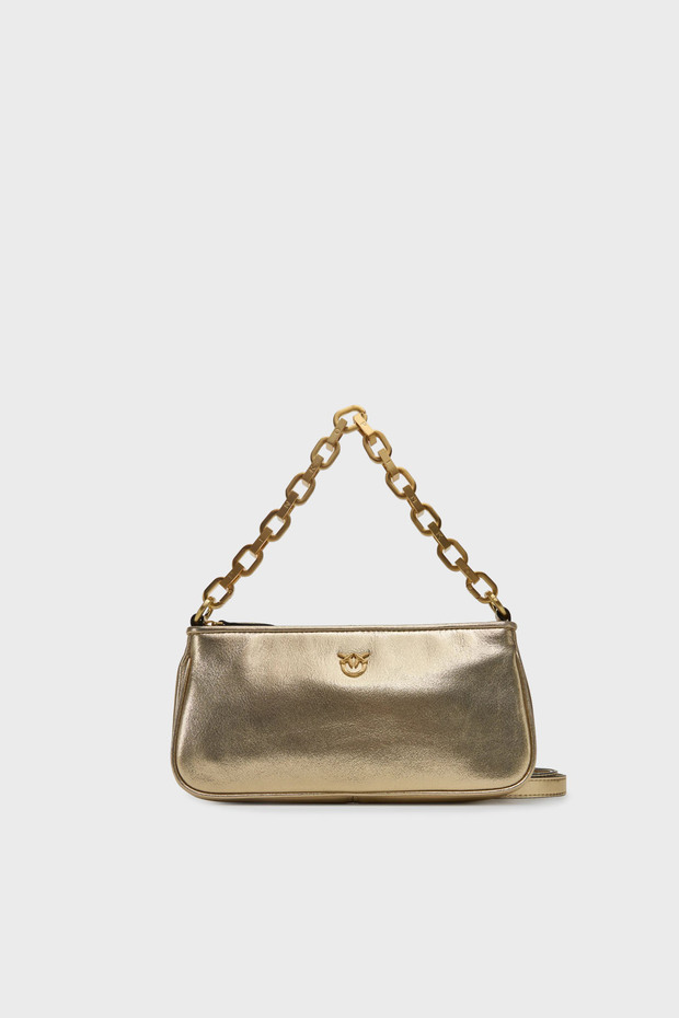 Genuine Leather Chain Strap Bag with Logo Bag 105069 A2O9 Zzlv
