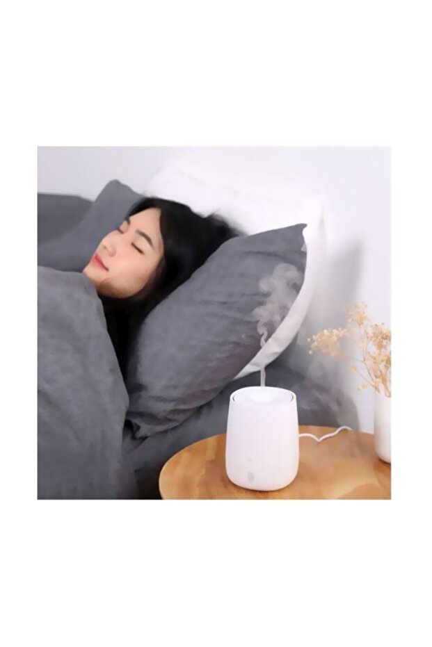 White USB Mini Aromatherapy Diffuser 12x9.8x9.8cm - 2
