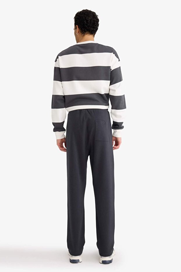 Regular Fit Beli Bağcıklı Düz Paça Eşofman Altı F0965AX25AU - 5