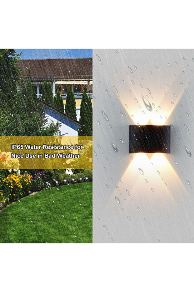 مصباح حائط أسود بقوة 4 وات - 2