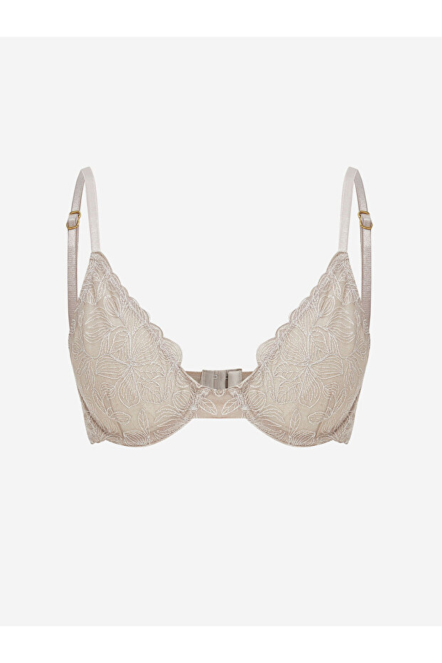 Lace and Underwire T-Shirt Bra - Unpadded