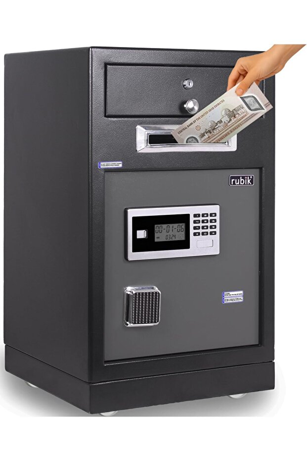 Drop Slot Safe Box with Lockable Drawer, Digital Lock & Key RB-6343DS (69x43x38cm)