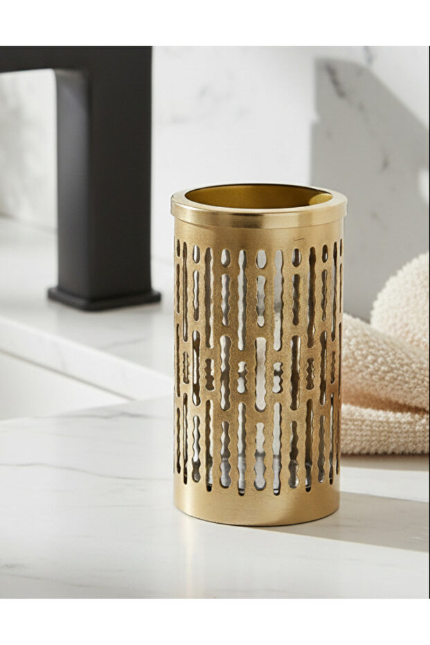 Gold Dual Tone Metal Tumbler