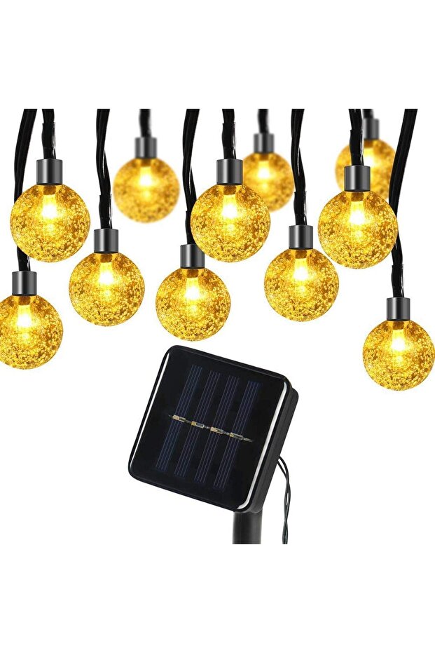 Solar String Lights 30pcs LED Solar String Waterproof Decoration String light for Garden Party Yello