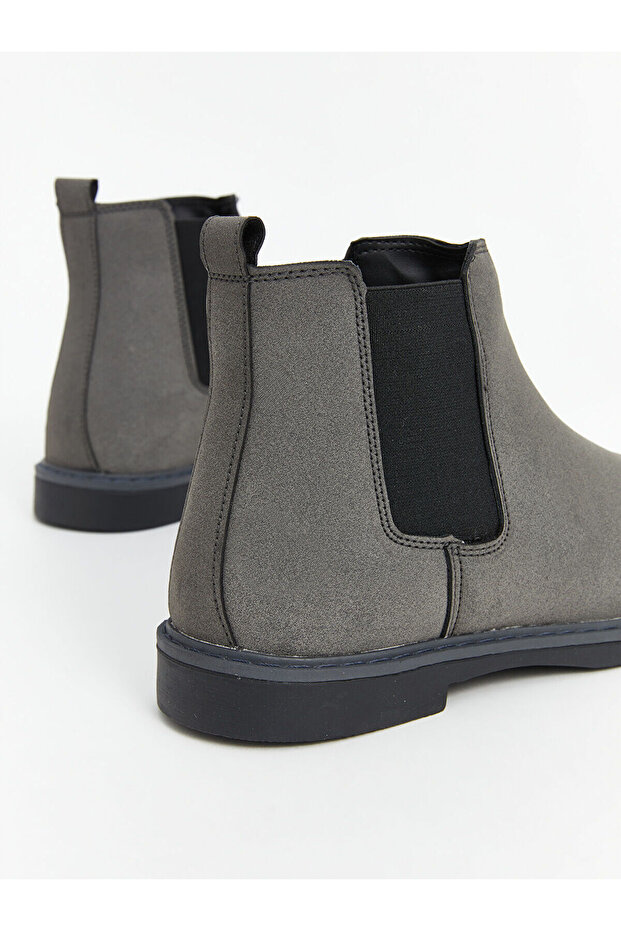 LCW STEPS Antrasit Süet Görünümlü Erkek Chelsea Bot - 5