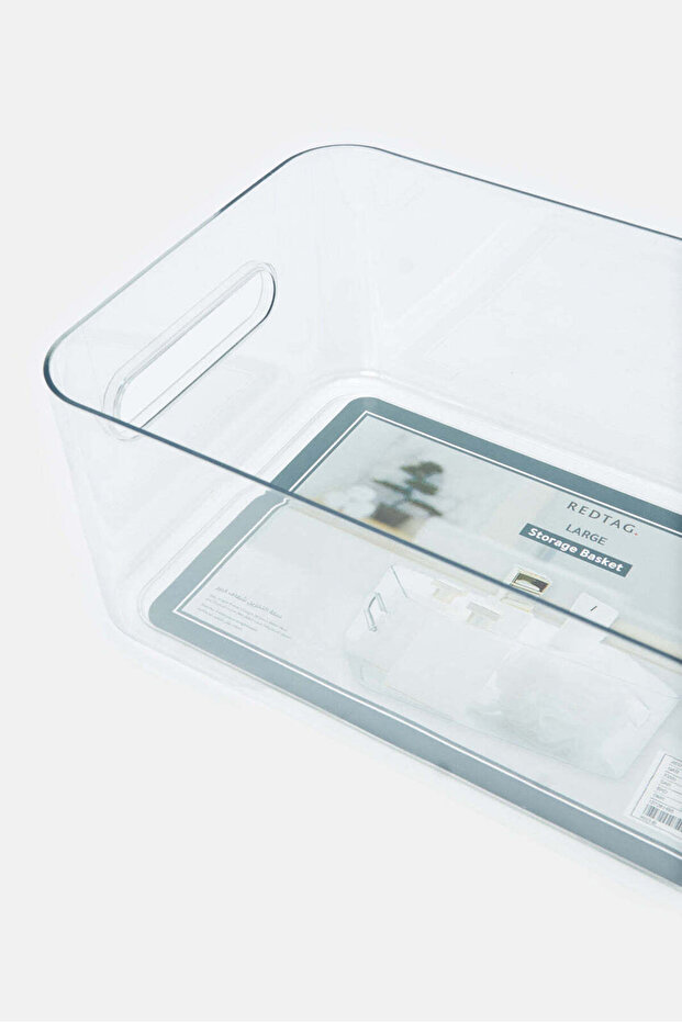 سلة تخزين شفافة (كبيرة) - 5