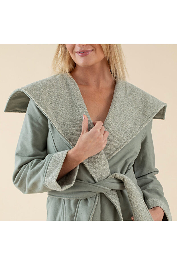 Adriel Unisex Bornoz Yeşil - 5