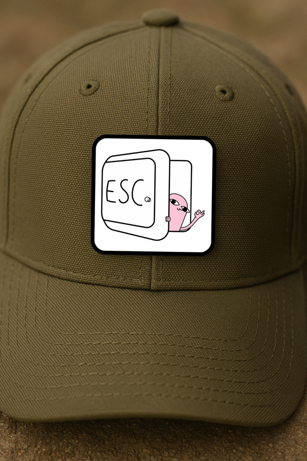 شارة / شريط / شعار مزخرف بشخصية وردية من إنتاج ESC - 3