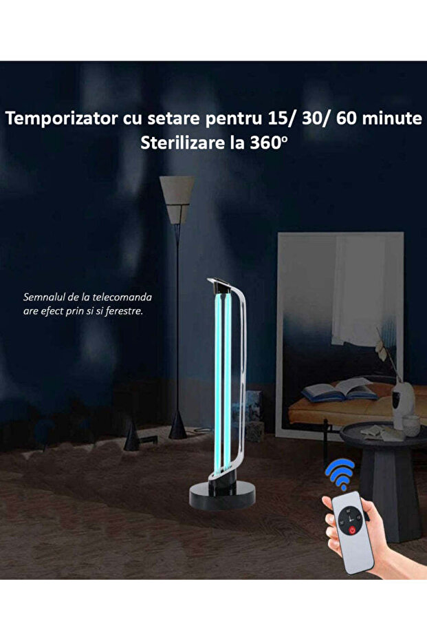 UVC Lamp without Ozone with Sterilization Function, 38W Power, with Remote Control, - 10