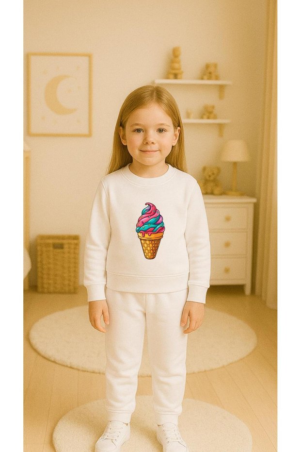 Children's Suit Sweatshirt Külah Printed Girls Boys Crew Neck3 4-5-6-7-8-9-10-11-12Years