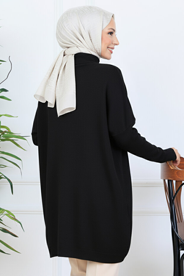Triko Tunik N7083 Siyah - 4