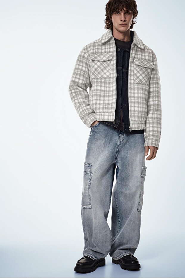 Kareli yumuşak ceket - 3