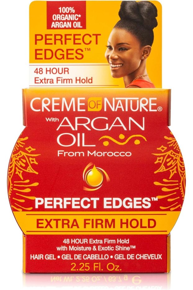 with Argan Perfect Edges Hair Gel, Extra Hold, 2.25 Ounce (Pack of 6)