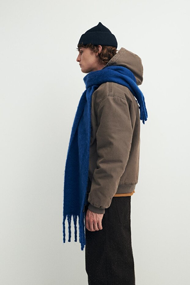 Düz püsküllü atkı - 1