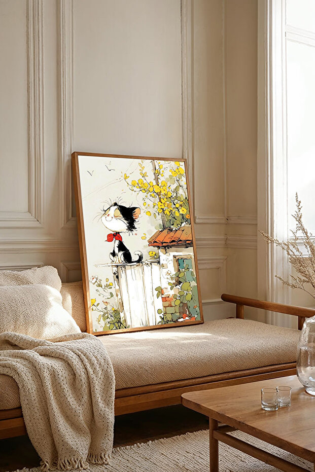 One Piece Wooden Framed Living Room Hall Kitchen Painting Tk2422