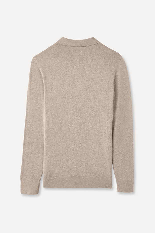 سترة بأزرار وياقة بولو - 4