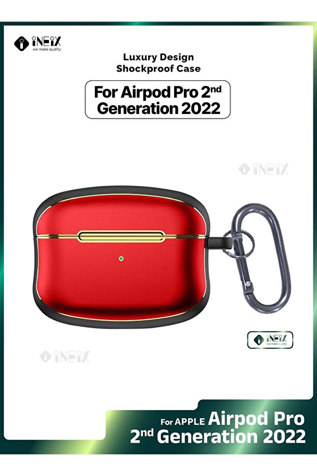 جراب فاخر مقاوم للصدمات بتصميم فاخر لسماعات Apple AirPod Pro 2-2022