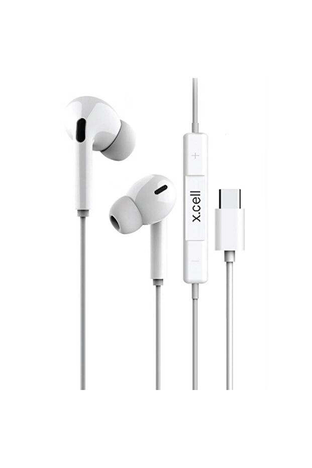 Type-C Wired In Ear Stereo Headset HS103C, White