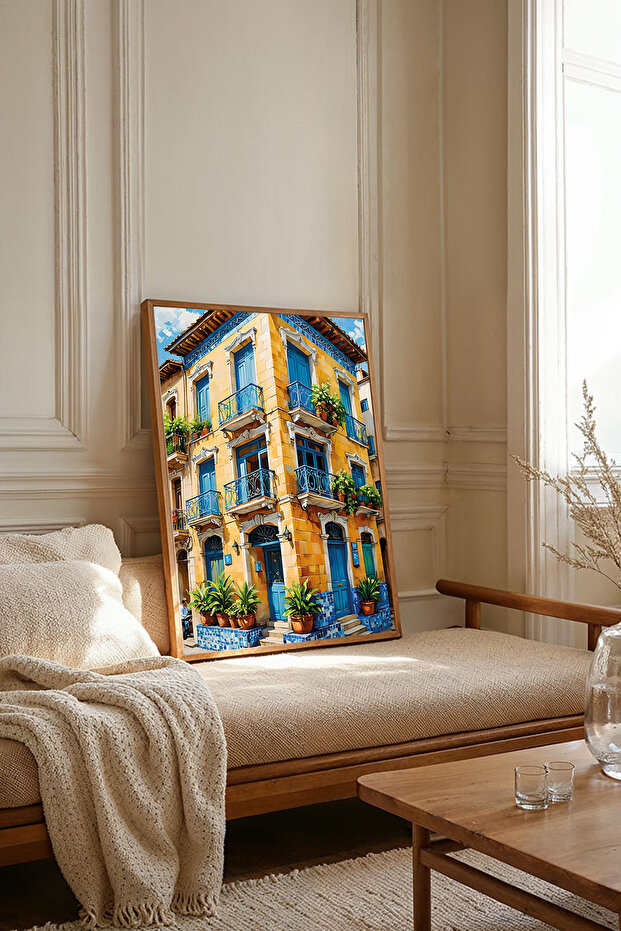 One Piece Wooden Framed Living Room Hall Kitchen Painting Tk2375