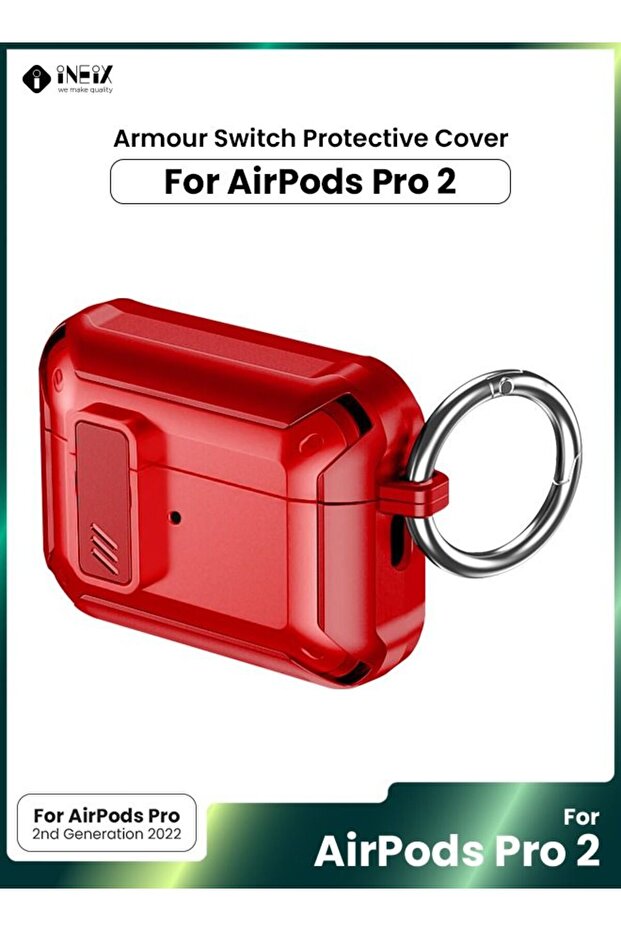 جراب كامل الجسم متين وقوي ومضاد للصدمات لجهاز Apple Airpod Pro 2-2022