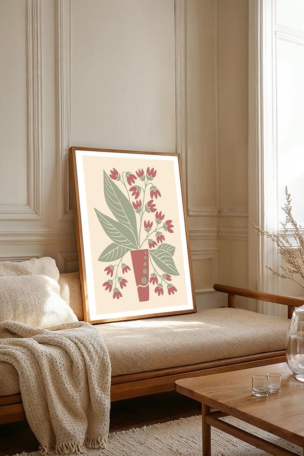 One Piece Wooden Framed Living Room Hall Kitchen Painting Tk2436