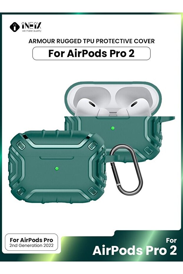 جراب فاخر مقاوم للصدمات بتصميم فاخر لسماعات Apple Airpod Pro 2-2022