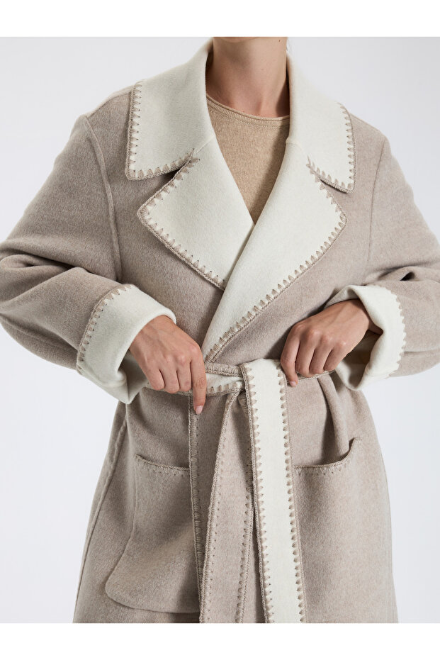 Geniş Cepli Kaşmir Kaban - 4