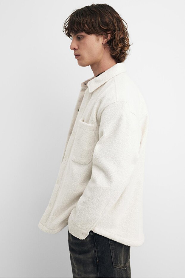 Suni yünlü ince ceket - 1